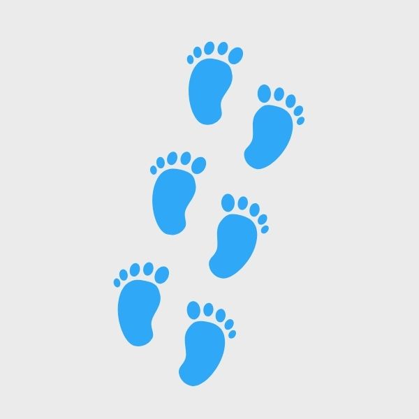 Little krishna foot steps