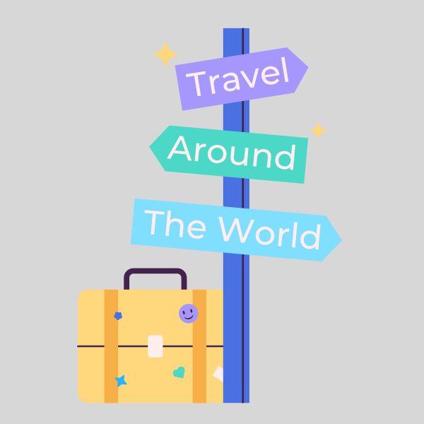 Travel Signpost & Luggage