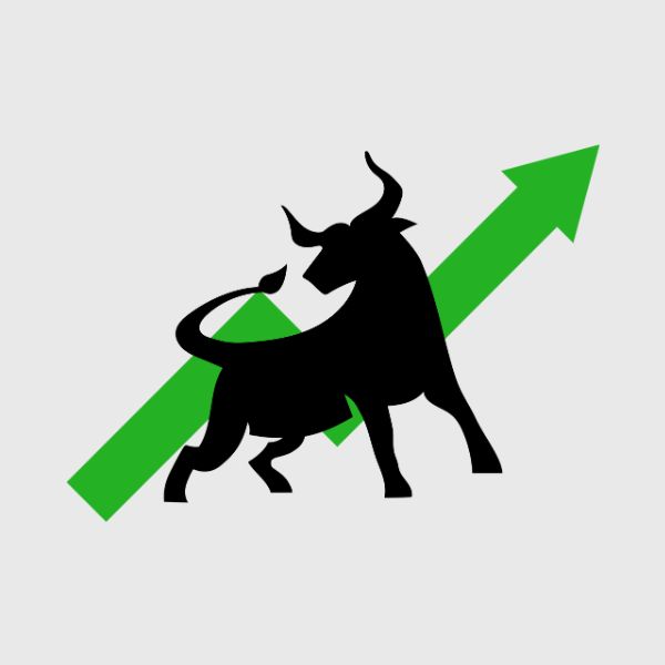 Bull Market (Bull with Up Arrow)