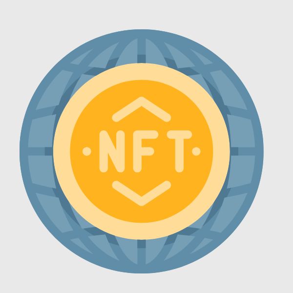 NFT Coin on Globe