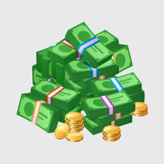 Stack of Money & Coins