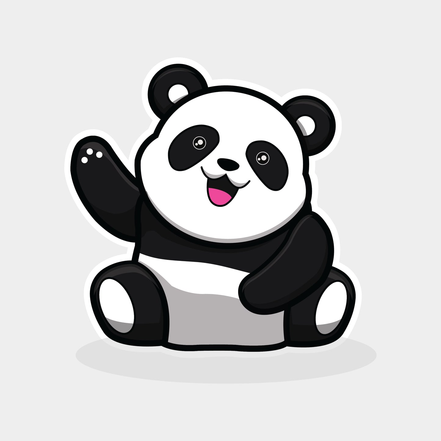 Cute panda say hii